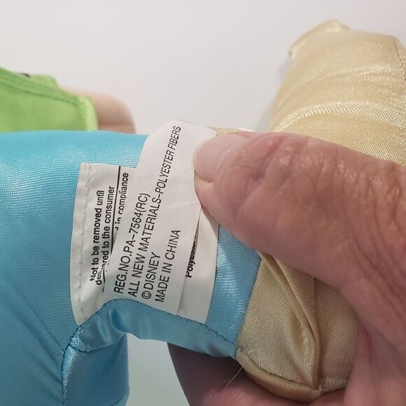 Disney Snow White and the Seven Dwarfs Dopey Plush Doll 12" Satin Clothes - Picture 8 of 8